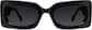 Front view of Rectangle Sunglasses A10121621 in Black thumbnail