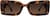 Front view of Rectangle Sunglasses A10121625 in Tortoiseshell thumbnail