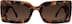 Rectangle Sunglasses A10121625 in Tortoiseshell