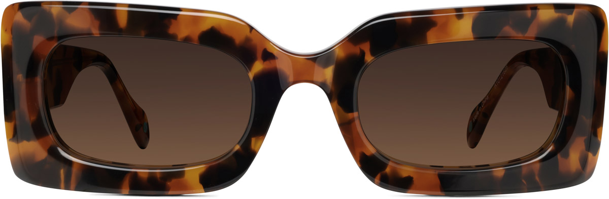 Tortoiseshell Rectangle Sunglasses