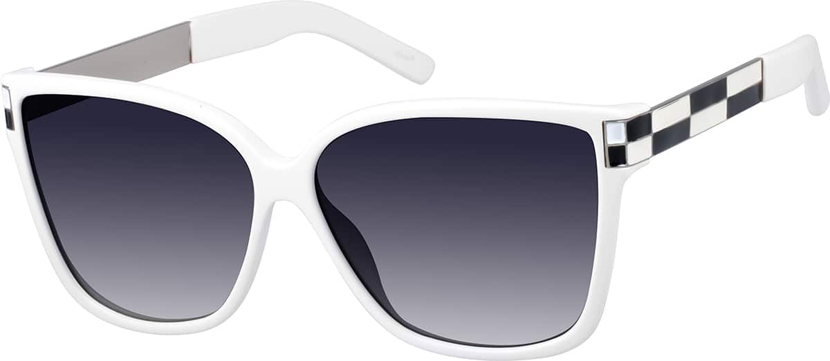 Angle view of Sunglasses A10151030 in White