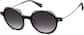 Angle view of Premium Geometric Sunglasses A10151121 in Black thumbnail