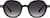 Front view of Premium Round Sunglasses A10151121 in Black thumbnail
