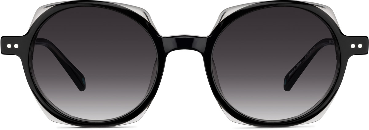 Black Premium Geometric Sunglasses