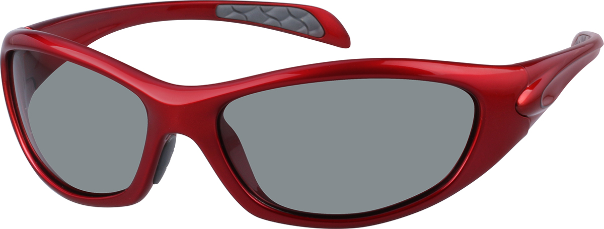Zenni Womens Sunglasses Red Plastic Full Rim Frame