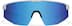 Wrap-Around Shield Sunglasses A10161511 in Silver with Sky Blue  Mirror