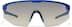 Wrap-Around Shield Sunglasses A10161516 in Blue with Blue Flash Mirror