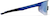 Side view of Wrap-Around Shield Sunglasses A10161516 in Blue with Blue Flash Mirror thumbnail
