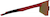Side view of Wrap-Around Shield Sunglasses A10161518 in Red with Purple Mirror thumbnail