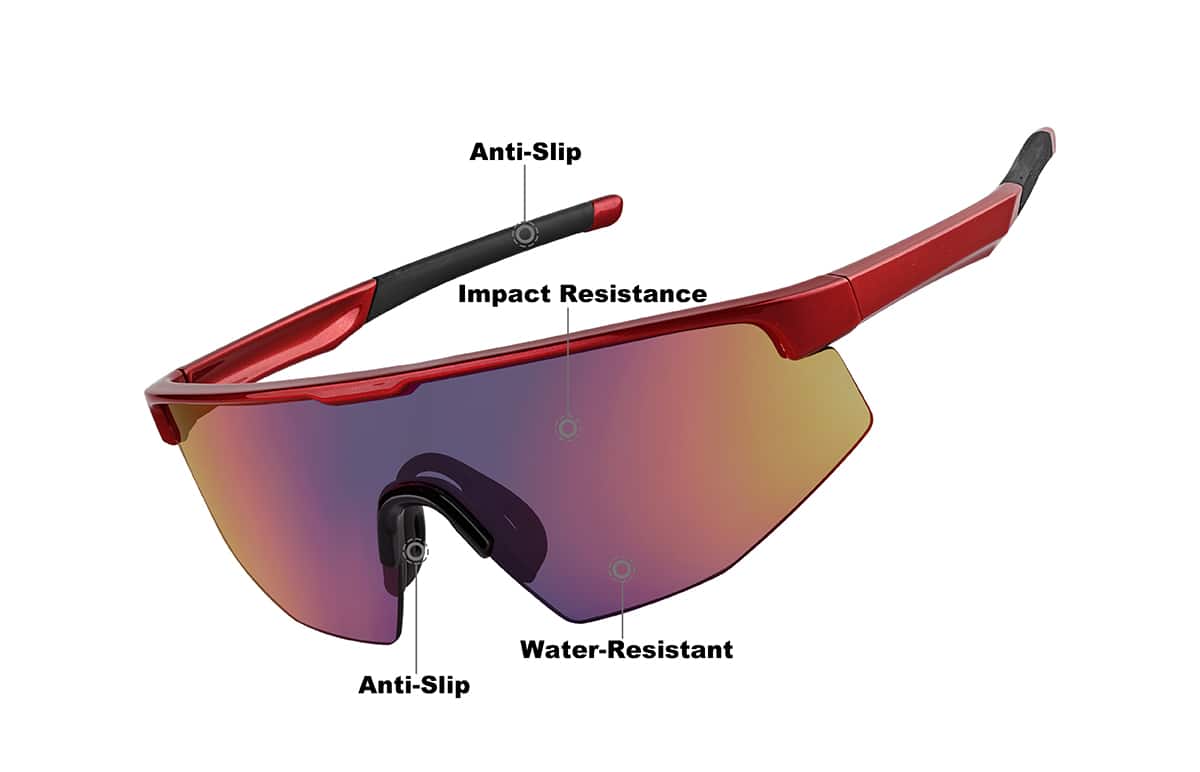 Image of Wrap-Around Shield Sunglasses
