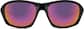 Front view of Wrap-Around Sunglasses A10161721 in Black thumbnail