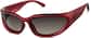 Angle view of Wrap-Around Sunglasses A10161818 in Red thumbnail