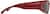 Side view of Rectangle Sunglasses A10161818 in Red thumbnail