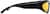 Side view of Rectangle Sunglasses A10161821 in Black thumbnail
