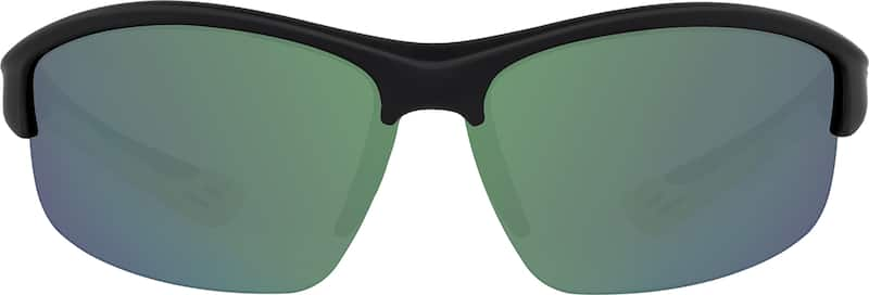 Black Half-Rim Sunglasses