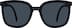 Foldable Square Sunglases A10162021 in Black
