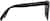 Side view of Foldable Square Sunglases A10162021 in Black thumbnail