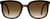 Front view of Foldable Square Sunglases A10162025 in Tortoiseshell thumbnail