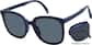 Angle view of Foldable Square Sunglases A10162036 in Blue thumbnail
