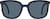 Front view of Foldable Square Sunglases A10162036 in Blue thumbnail