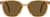 Front view of Foldable Square Sunglases A10170115 in Brown thumbnail