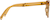 Side view of Foldable Square Sunglases A10170115 in Brown thumbnail