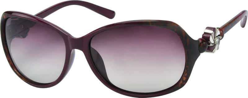 Angle view of Sunglasses A10181717 in Purple