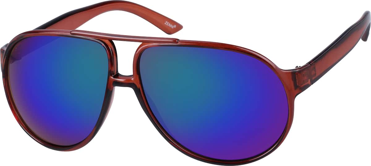 Angle view of Sunglasses A10185515 in Brown