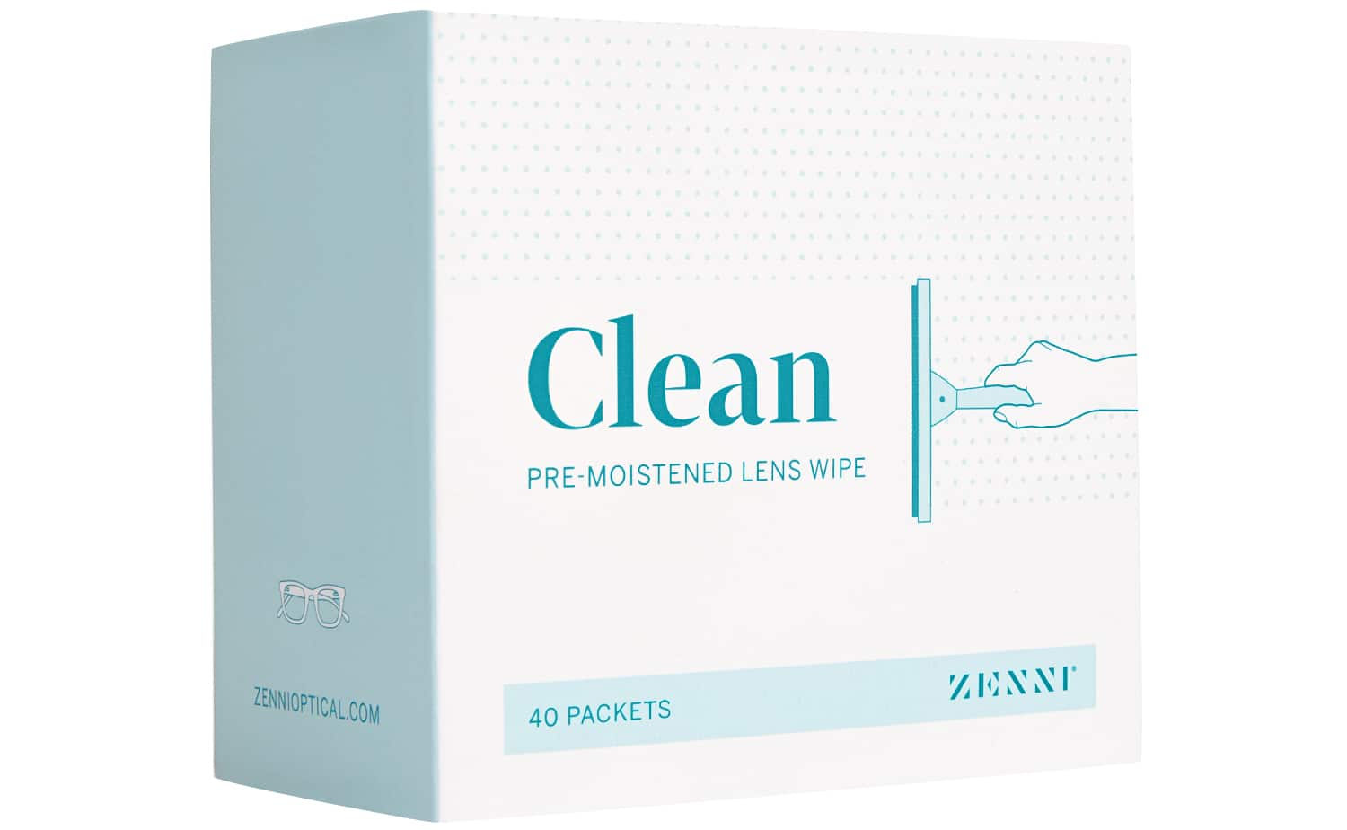 White Pre-Moistened Lens Wipes-angle-view-03