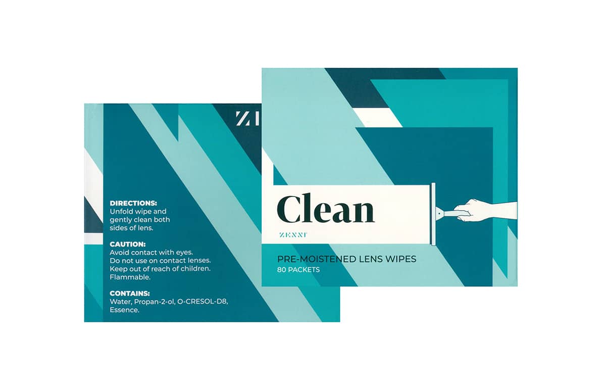 Green Pre-Moistened Lens Wipe-angle-view-03