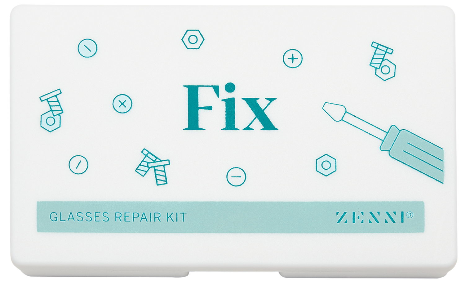 White Eyeglasses Repair Kit