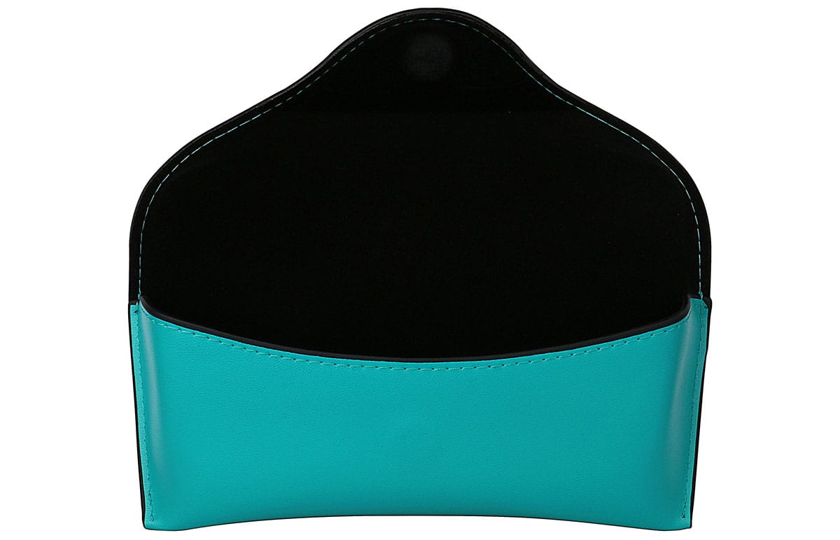 Zenni Teal Deluxe Eyeglass Case-angle-view-02