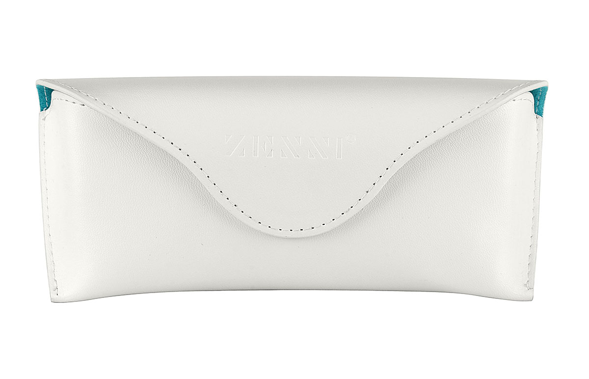 White Deluxe Eyeglass Case
