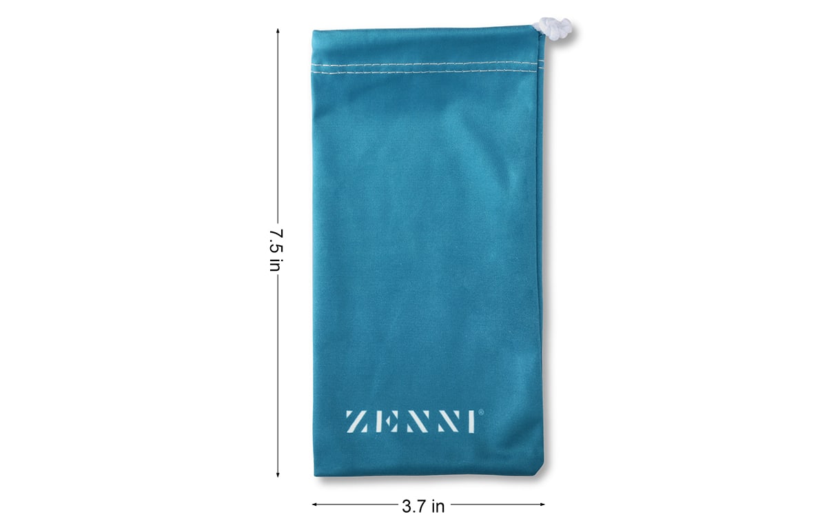 Teal Soft Eyeglass Case-angle-view-01