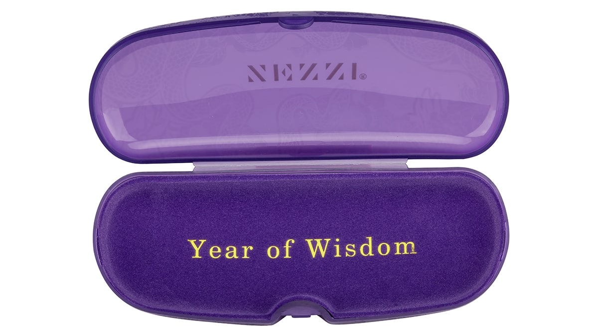 Purple Lunar New Year Hard-Shell Eyeglass Case-angle-view-03