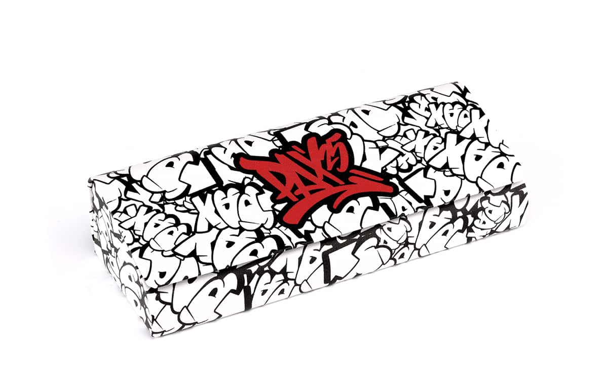 Black and White PAX Deluxe Eyewear Case-angle-view-01