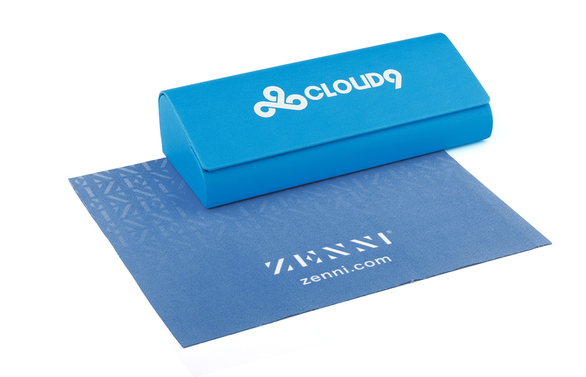 Blue Cloud9 X Zenni Deluxe Eyewear Case-angle-view-03