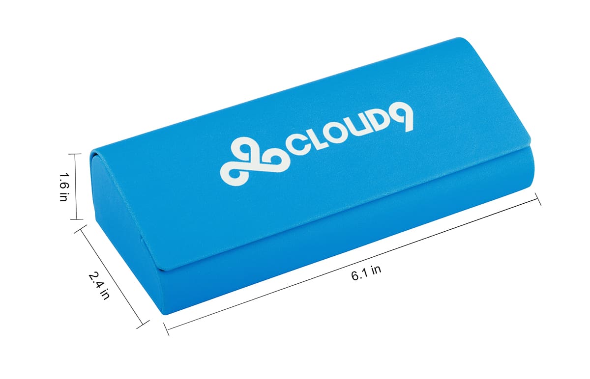 Blue Cloud9 X Zenni Deluxe Eyewear Case-angle-view-04