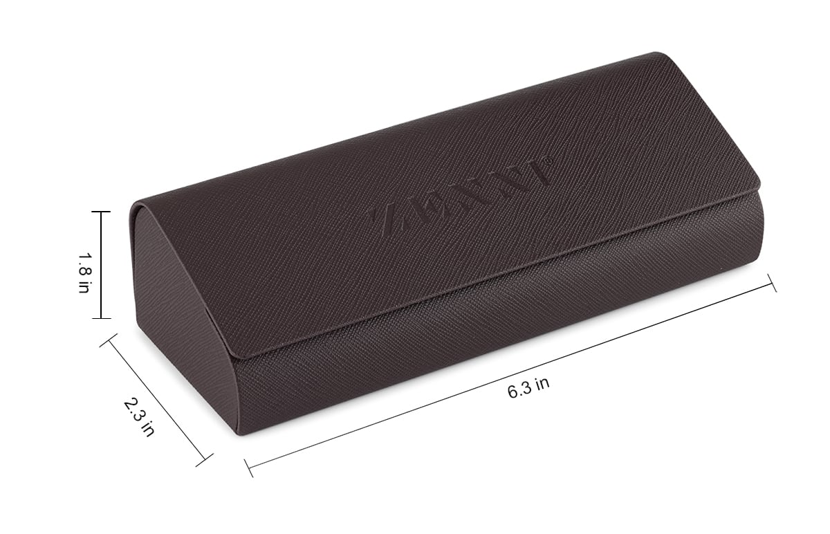 Brown Deluxe Eyewear Case-angle-view-03