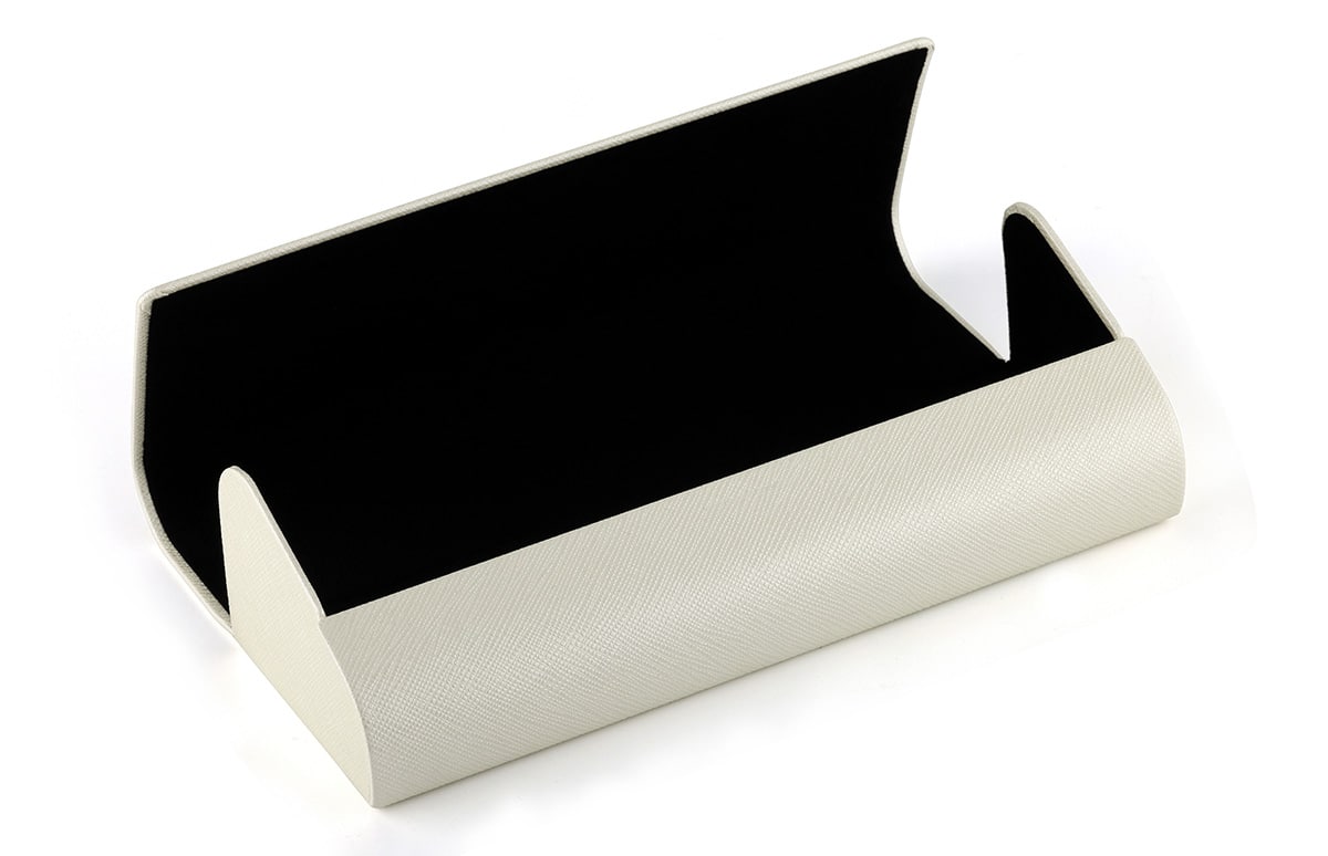 White Deluxe Eyewear Case-angle-view-02