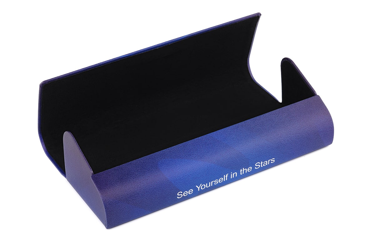 Blue Zodiac Collection Deluxe Eyewear Case-angle-view-02