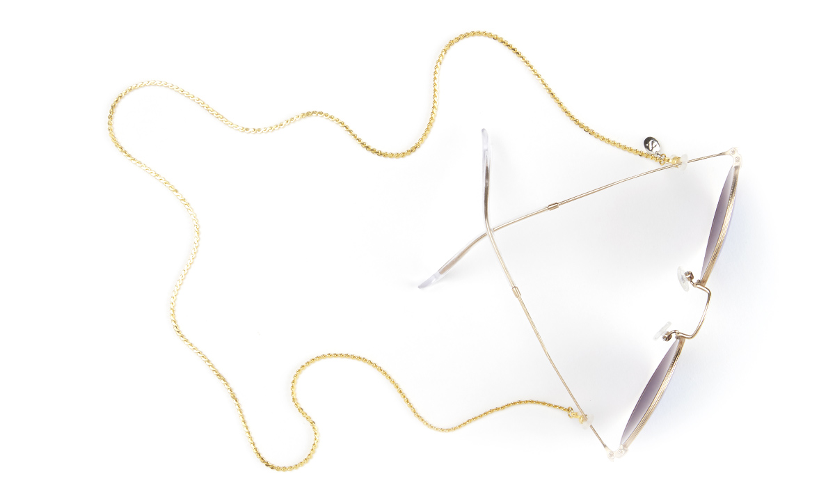 Gold Metal Eyeglass Chain