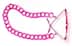 Eyeglass Chain A60123018 in Fuchsia