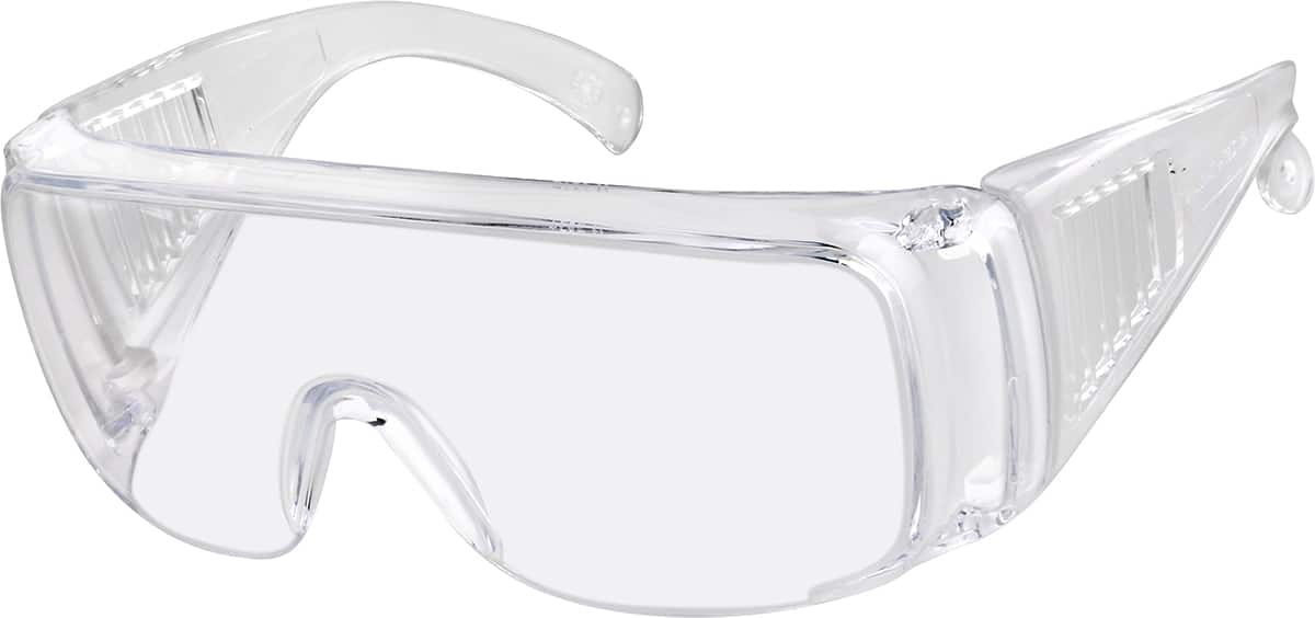 Angle view of Protective Goggles A70180223 in Translucent