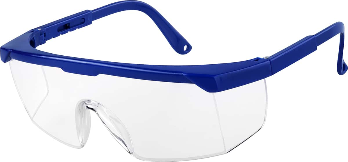 Angle view of Protective Goggles A70180316 in Blue