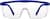 Front view of Protective Goggles A70180316 in Blue thumbnail