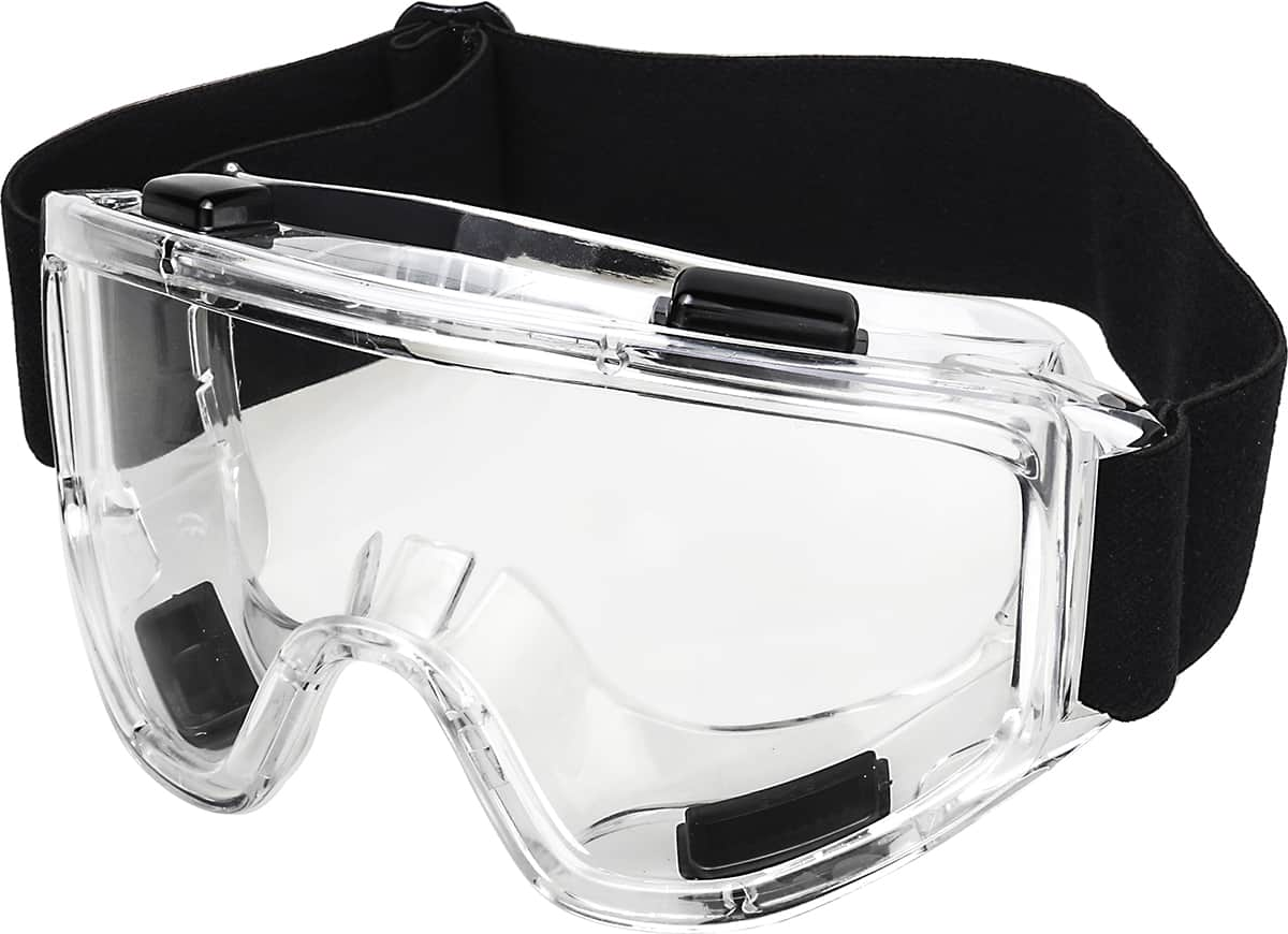 Angle view of Protective Goggles A70180423 in Translucent