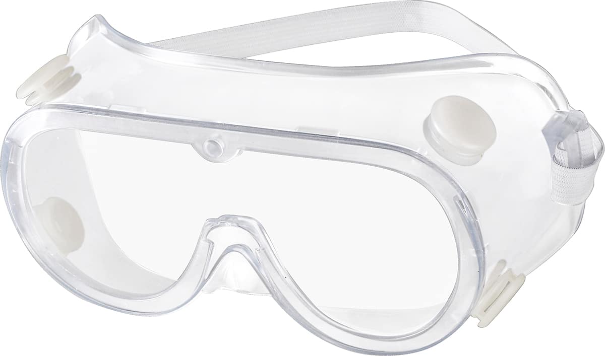 Angle view of Protective Fitover Goggles A70180623 in Translucent