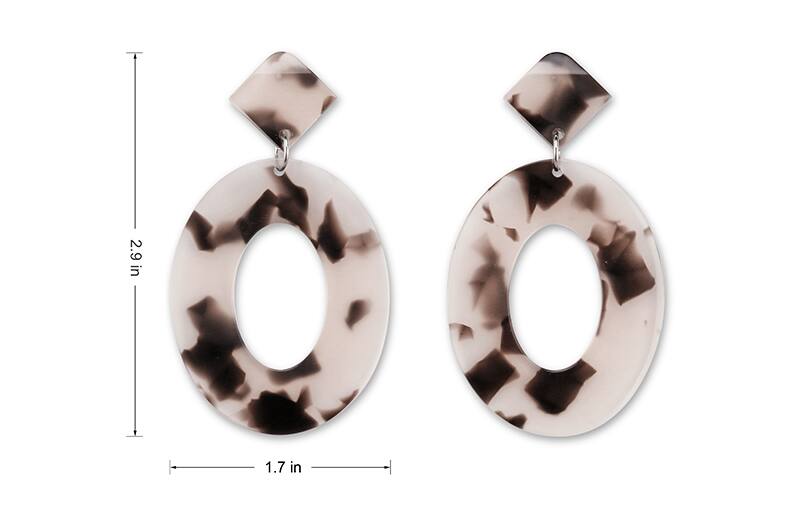 Carey Pendientes colgantes de acetato-angle-view-04