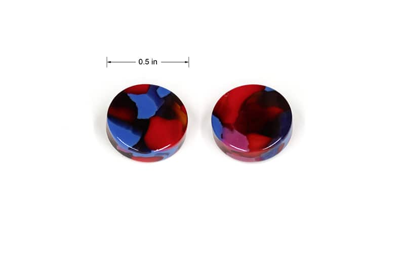 Fruit Punch Acetate Stud Earrings-angle-view-01